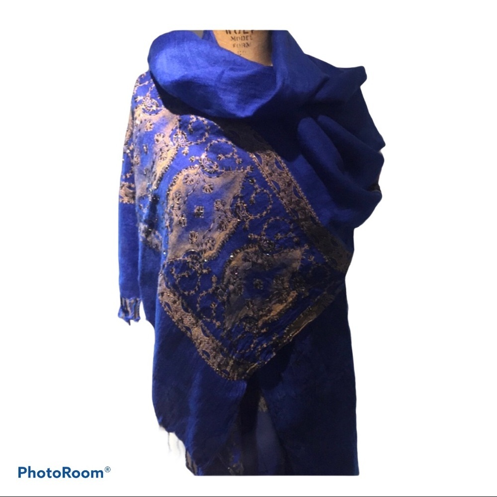 Hand Beaded Afghani Wrap